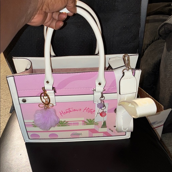 Aldo Handbags - Aldo Pink and White Crossbody Bag